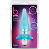 Blush Novelties B Yours Basic Vibra Plug Blue - Beginner's Anal Pleasure Toy (Model BVP-001) - Adult Naughty Store