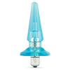 Blush Novelties B Yours Basic Vibra Plug Blue - Beginner's Anal Pleasure Toy (Model BVP-001) - Adult Naughty Store