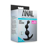 Anal Adventures Platinum Small Anal Beads Black - Model AB-001 - Unisex Anal Pleasure Toy - Adult Naughty Store