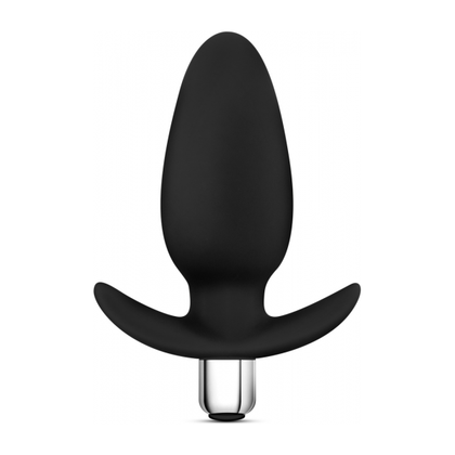 Luxe Little Thumper Black Vibrating Plug - Powerful Anal Pleasure for All Genders - Adult Naughty Store