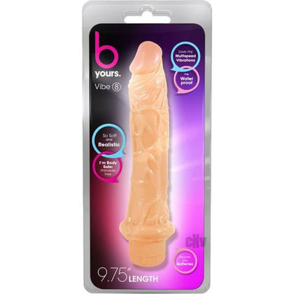 B Yours Vibe 8 Beige - Powerful Multispeed Waterproof Slim Shaft Vibrator for Women - Intense Pleasure in a Natural Hue