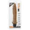 Dr. Skin Cock Vibe 8 9.75 inches Vibrating Dildo - The Ultimate Pleasure Tool for Intense Satisfaction in Mocha Tan - Adult Naughty Store