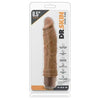 Dr. Skin Cock Vibe #10 Mocha Brown Realistic Vibrating Dildo - Pleasure for Him and Her
