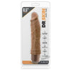 Dr. Skin Cock Vibe #10 Mocha Brown Realistic Vibrating Dildo - Pleasure for Him and Her - Adult Naughty Store