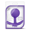 Blush Novelties Luxe Collection Wearable Vibra Plug - Model LVPP-001 - Unisex Anal Pleasure - Purple - Adult Naughty Store