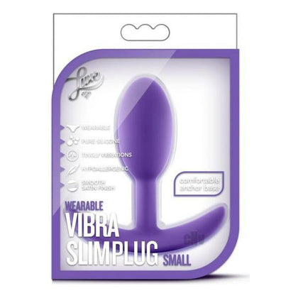 Luxe Wearable Vibra Slim Plug SM Purple - The Ultimate Unisex Anal Pleasure Experience - Adult Naughty Store