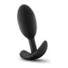 Luxe Wearable Vibra Slim Plug Medium Black - Luxurious Silicone Anal Pleasure Toy for Men and Women - Adult Naughty Store