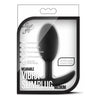 Luxe Wearable Vibra Slim Plug Medium Black - Luxurious Silicone Anal Pleasure Toy for Men and Women - Adult Naughty Store