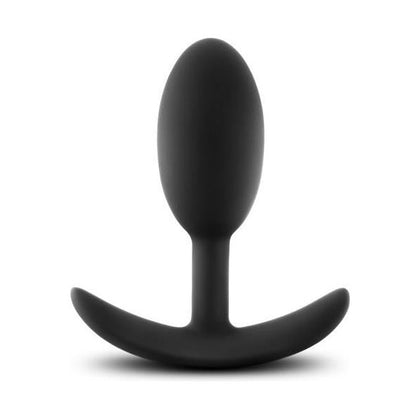 Luxe Wearable Vibra Slim Plug Medium Black - Luxurious Silicone Anal Pleasure Toy for Men and Women - Adult Naughty Store