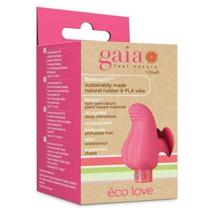 Gaia Eco Love Coral - Biodegradable Vibrating Bullet - Model X123 - Female - Clitoral Stimulation - Coral - Adult Naughty Store