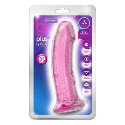 B Yours Plus Roar N Ride Pink - Premium TPE Realistic Dildo for Pleasurable and Fun Ride - Model BRY-001 - Female - Vaginal and Anal Stimulation - Pink