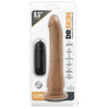 Dr. Skin 8.5 Inches Vibrating Realistic Cock - Model X1 - Unisex Pleasure Toy - Mocha - Adult Naughty Store