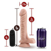 Dr Skin Dr James 9 Inches Vibrating Cock with Suction - Beige: The Ultimate Pleasure Experience for Men and Women