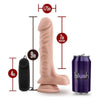 Dr Skin Dr James 9 Inches Vibrating Cock with Suction - Beige: The Ultimate Pleasure Experience for Men and Women - Adult Naughty Store