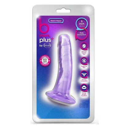 Blush B Yours Plus Hard N Happy Purple Realistic Dildo - Model HNHP-01 - Unisex G-Spot and P-Spot Pleasure Toy - Adult Naughty Store