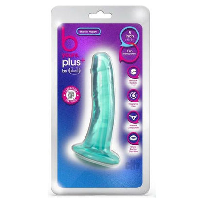 Blush B Yours Plus Hard N Happy Teal Realistic Dildo - Model HN-001 - Gender-Neutral G-Spot and P-Spot Pleasure - Adult Naughty Store