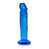 Sweet N Small 6 inches Dildo with Suction Cup Blue - Adult Naughty Store