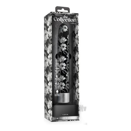 Introducing Collection Eden Black: Slimline Vibrator with RumbleTech - Model EDN-001, Unisex, for Intense Pleasure & Exploration