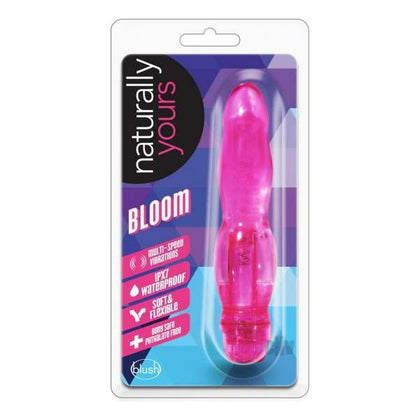 Naturally Yours Bloom Pink - Premium TPE Multispeed Vibrating Pleasure Toy for Women - Model BLP001 - Pink - Adult Naughty Store