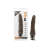 Dr Skin Vibe 7 Chocolate - Multi-Speed Waterproof Vibrating Dildo for Deep Pleasure - Dark Brown - Adult Naughty Store