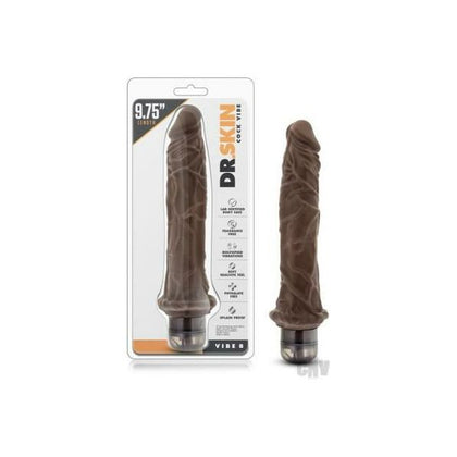 Dr Skin Vibe 8 Chocolate - Powerful Multi-Speed Waterproof Vibrator for Deep Pleasure, Brown - Adult Naughty Store