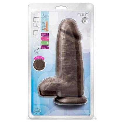 Au Naturel Chub 10 Chocolate Realistic Sensa Feel® Dildo for Advanced Male Masturbation and Anal Stimulation - Brown - Adult Naughty Store