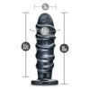 Jet Annihilator Metallic Black Pro Size Butt Plug - Ultimate Pleasure for Men and Women - Adult Naughty Store