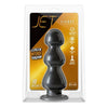 Jet Fierce Carbon Black Metallic Butt Plug - Pro-Sized Pleasure for Intense Sensations - Model JF-001 - Unisex Anal Toy - Ultimate Backdoor Delight - Sleek and Sensual Black - Adult Naughty Store