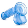 Blush Novelties Sweet N Hard 1 Blue Realistic Dildo for Vaginal and Anal Pleasure