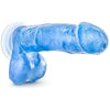 Blush Novelties Sweet N Hard 1 Blue Realistic Dildo for Vaginal and Anal Pleasure