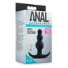 Anal Adventures Platinum Beaded Plug - Model APBP-01 - Unisex Anal Pleasure Toy - Black - Adult Naughty Store