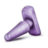 Cosmic Plug Small Purple - The Perfect Anal Novice's Pleasure: Model CP-S1, Unisex, Anal Pleasure, Swirly Purple - Adult Naughty Store