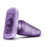 Cosmic Plug Medium Purple - Sensational Anal Exploration for All Genders, Delivering Intense Pleasure and Comfort in a Swirly Purple Design - Adult Naughty Store