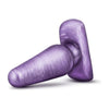 Cosmic Plug Medium Purple - Sensational Anal Exploration for All Genders, Delivering Intense Pleasure and Comfort in a Swirly Purple Design - Adult Naughty Store