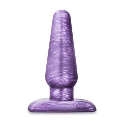 Cosmic Plug Medium Purple - Sensational Anal Exploration for All Genders, Delivering Intense Pleasure and Comfort in a Swirly Purple Design - Adult Naughty Store