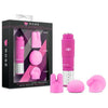 Rose Revitalize Massage Kit with 3 Silicone Attachments - Pink - Adult Naughty Store