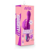 Aria Naughty AF Plum Dual Rumble Tech Powered Waterproof Vibrator - Model AR-10, for Women, Clitoral and G-Spot Stimulation - Rich Plum Color - Adult Naughty Store