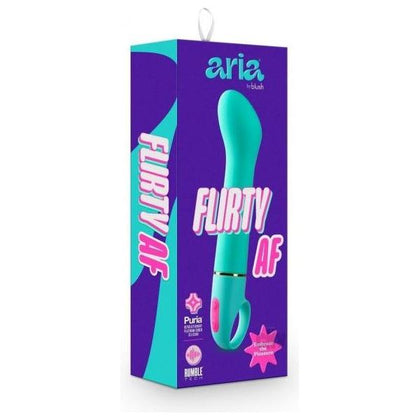 Aria® Flirty AF Teal - Powerful G-Spot Vibrator for Women, 10 Functions, Waterproof - Adult Naughty Store