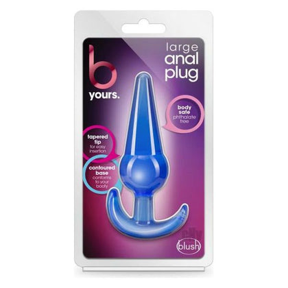 B Yours Large Anal Plug Blue - Premium Comfort and Pleasure for All Genders