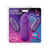 Introducing the SensaDouble Pleasure Plum Purple Vibrating Bullet - Model DPB-2000: The Ultimate Dual Stimulation Experience - Adult Naughty Store