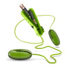 B Yours Double Pop Eggs Lime Green Vibrating Bullet - Enhanced Pleasure for Couples - Adult Naughty Store