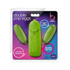 B Yours Double Pop Eggs Lime Green Vibrating Bullet - Enhanced Pleasure for Couples - Adult Naughty Store