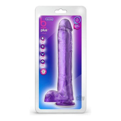 Blush B Yours Plus Mount n' Moan Realistic Dildo - Model 2021 | Unisex | G-Spot and P-Spot Stimulation | Purple - Adult Naughty Store