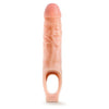 Performance 9-Inch Cock Sheath Penis Extender - Lifelike Beige Sleeve for Enhanced Sensations and Extended Playtime - Adult Naughty Store