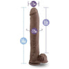 Au Naturel Daddy 14 inches Realistic Dual Density Dildo | Model DN-14 | Male | Intense Pleasure | Brown - Adult Naughty Store