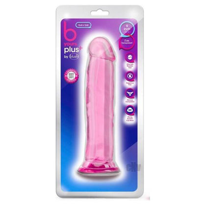 B Yours Plus Soft and Sensational Dildo - Thrill N Drill Pink (Model: BYP-TND-PNK) for All Genders, Unforgettable Pleasure in Intimate Moments - Adult Naughty Store