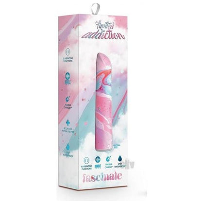 Limited Addiction Fascinate Power Vibe - Vibrating Pleasure for All Genders - Model LAFPV-001 - Intense Rumble Tech Motor - Waterproof - USB Rechargeable - Sensual Satin Feel - Colorful and S - Adult Naughty Store