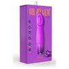 Introducing the Oh My Gem Charm Amethyst Vibrating Cupped Clitoral Stimulator - Model GCV-001, for Women, targeting Pleasure Zones, in a Stunning Amethyst Hue! - Adult Naughty Store