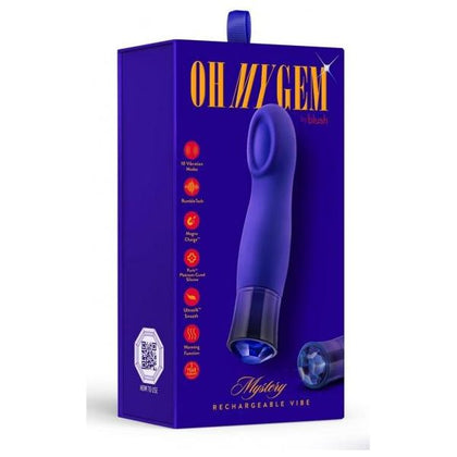 Introducing the Exquisite Pleasure Gems - Sensual Sapphire Vibrating Massager MYG-001 for Mind-Blowing Pleasure in a Stunning Blue Hue! - Adult Naughty Store