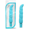 Blush Novelties Purity G Aqua Blue Vibrator - Model PG-001 - Women's Luxury Silicone Ribbed G-Spot Pleasure Toy - Adult Naughty Store